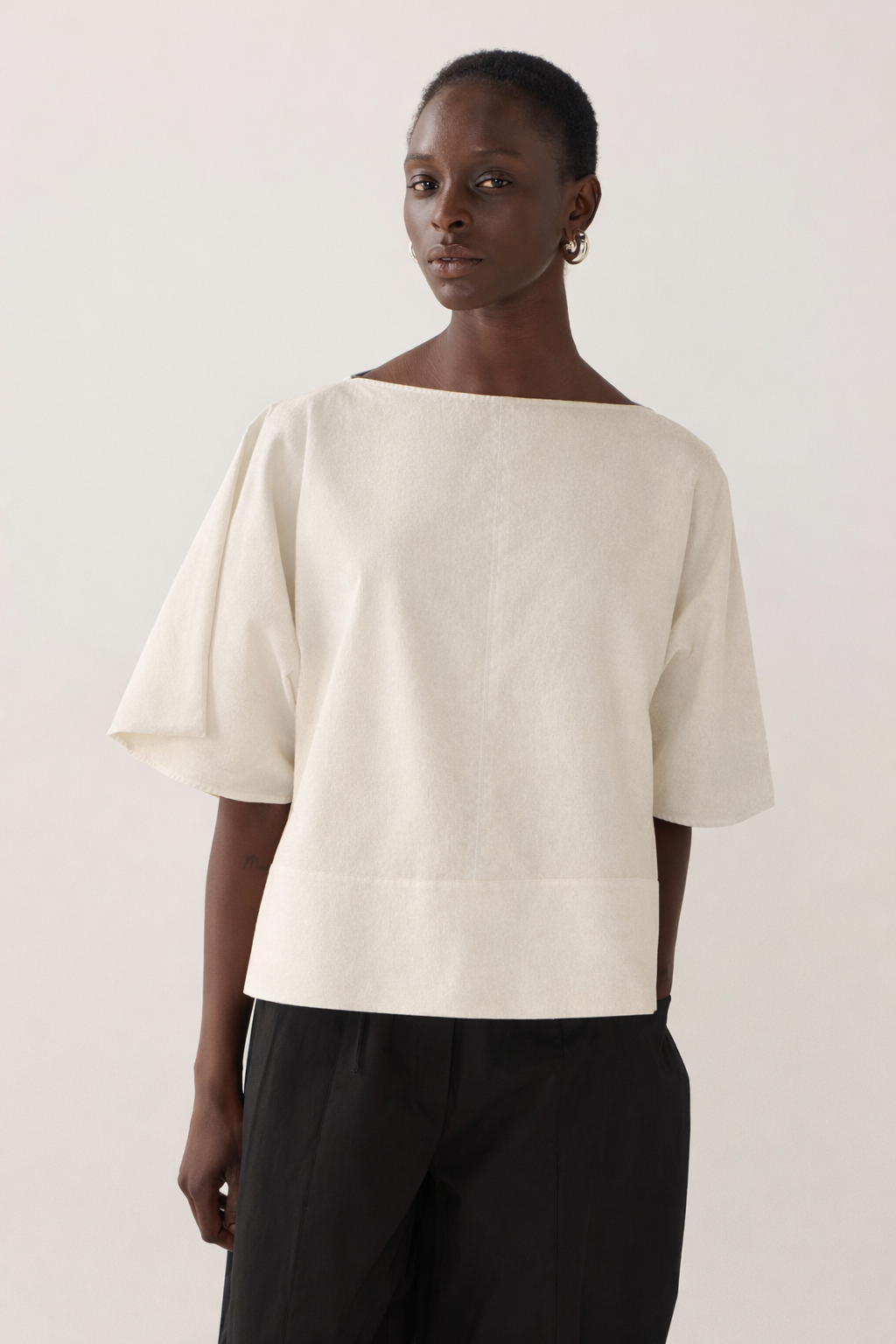 Aimee Top | Ivory Wool Blend