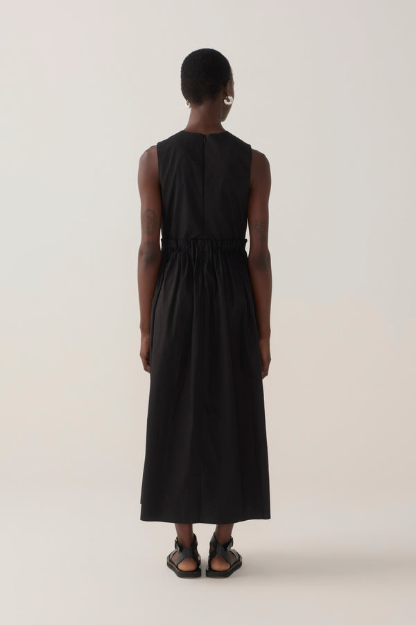 Alexis Dress | Black Cotton Tencel