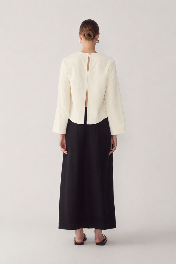 Avery Top | Ivory Wool Blend