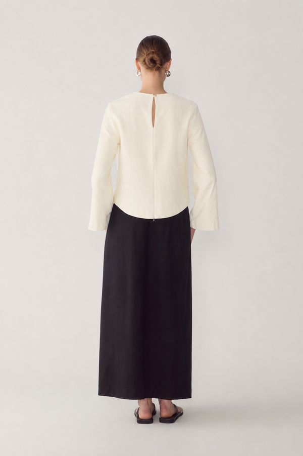 Avery Top | Ivory Wool Blend