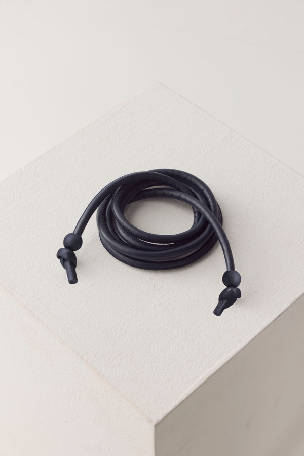 Asena Belt | Navy Leather