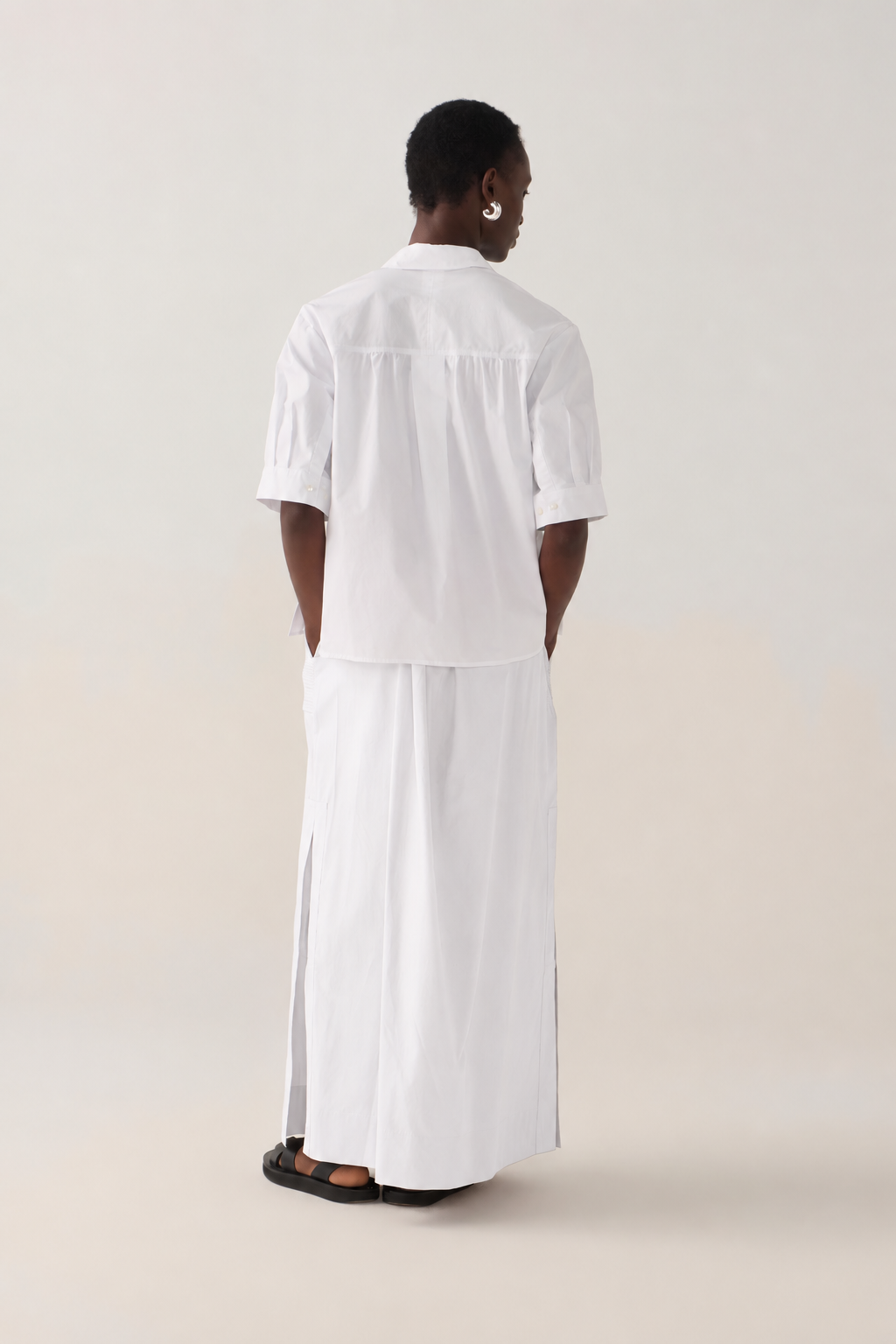 Bettina Skirt | White Poplin