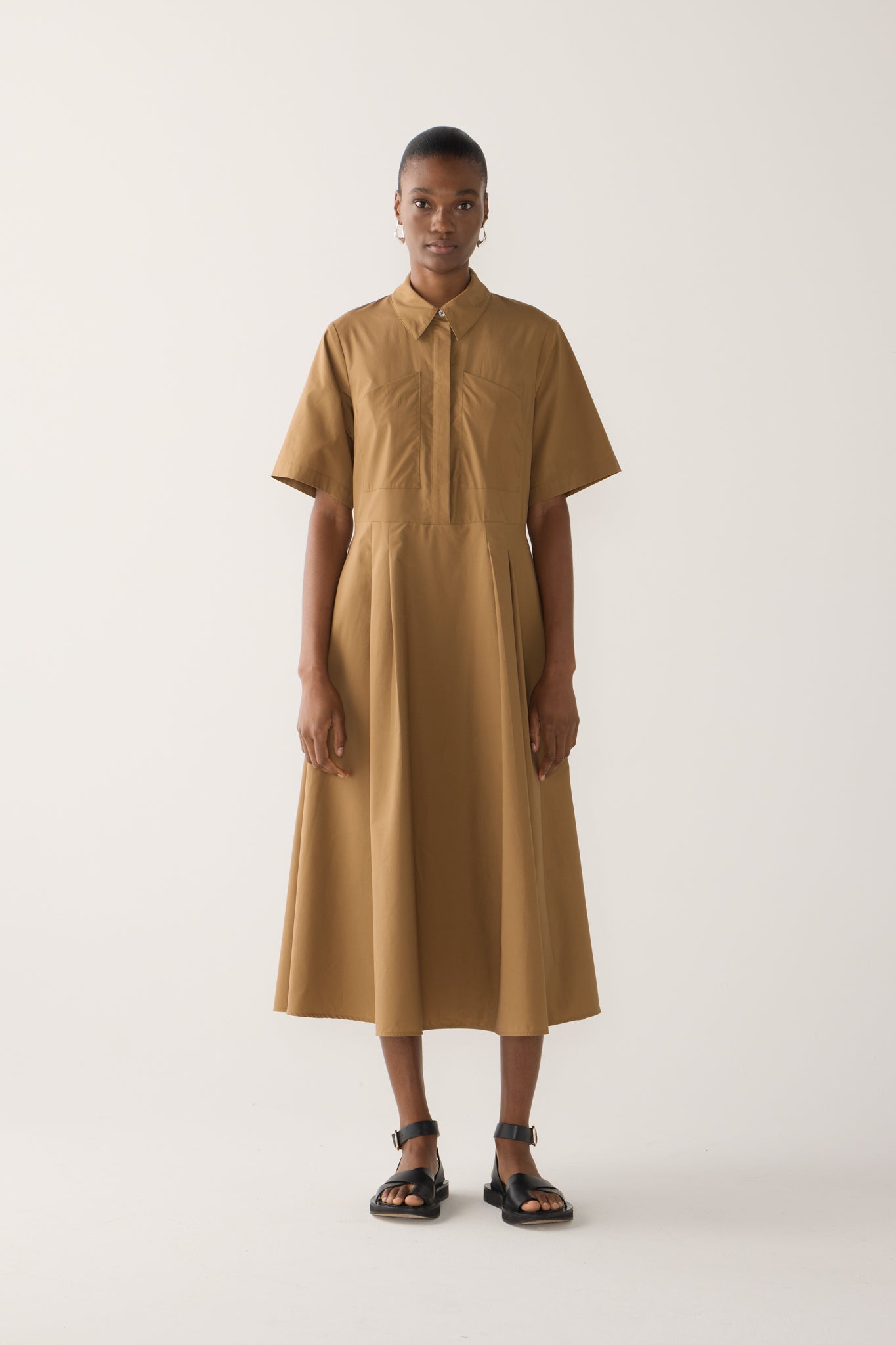 Calliope Dress | Cocoa Cotton Tencel