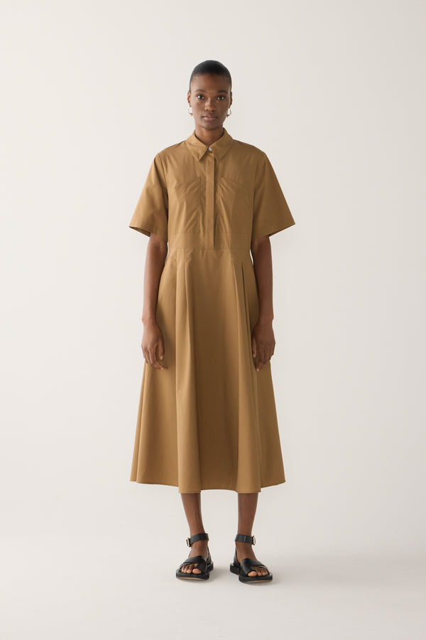 Calliope Dress | Cocoa Cotton Tencel