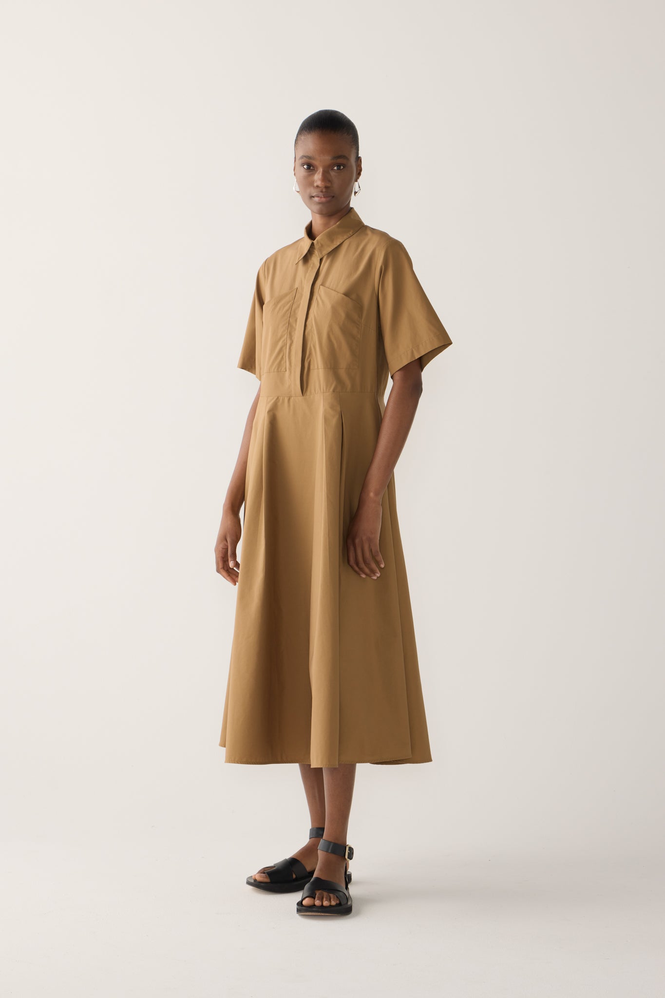 Calliope Dress | Cocoa Cotton Tencel