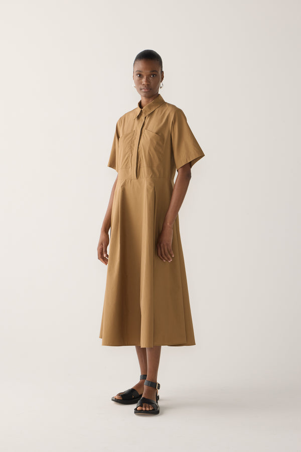 Calliope Dress | Cocoa Cotton Tencel