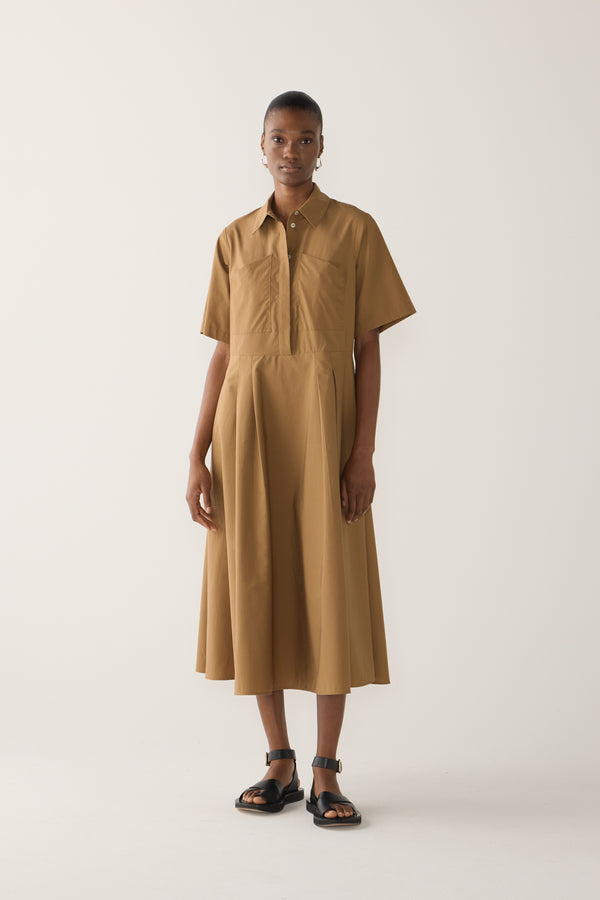 Calliope Dress | Cocoa Cotton Tencel