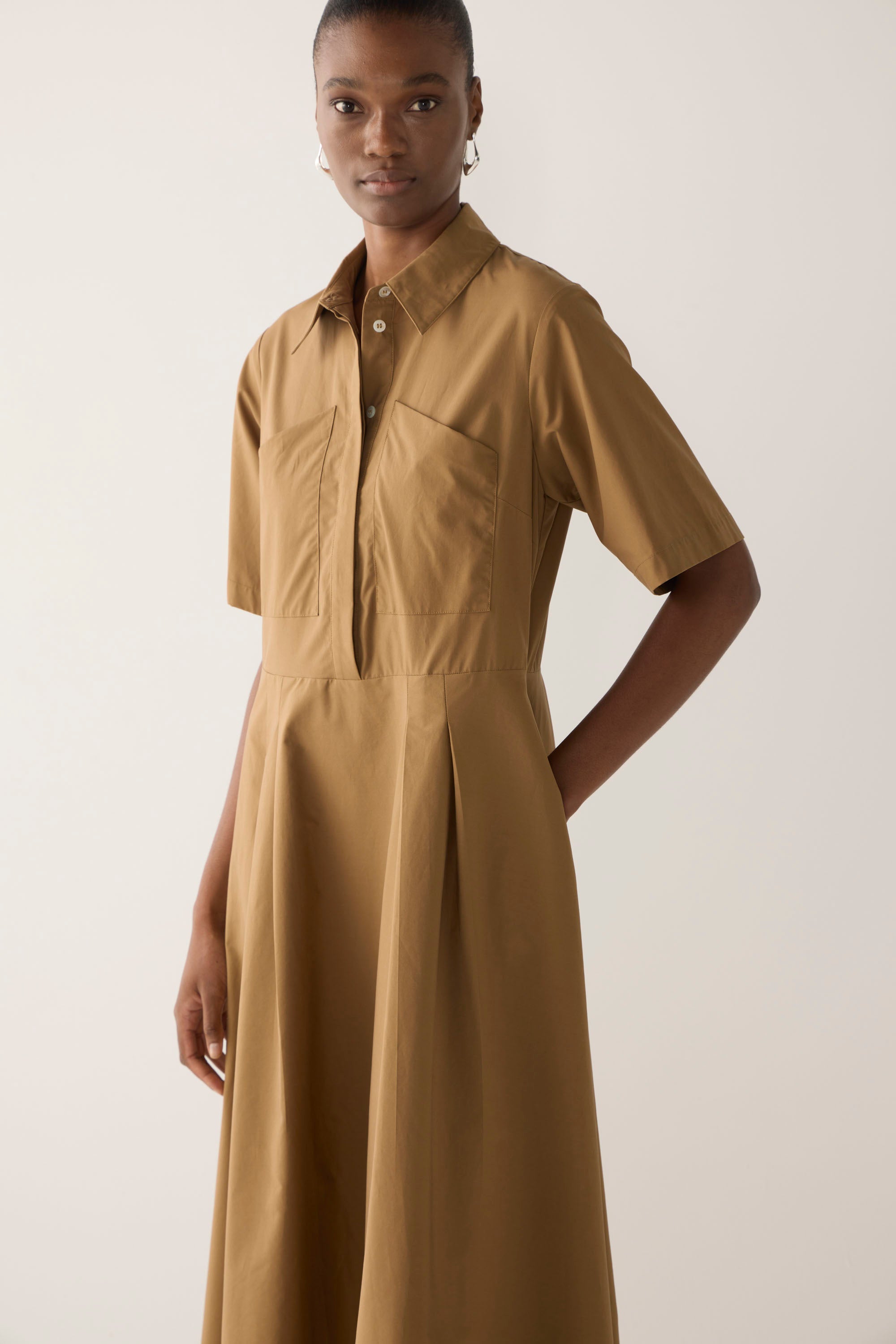 Calliope Dress | Cocoa Cotton Tencel