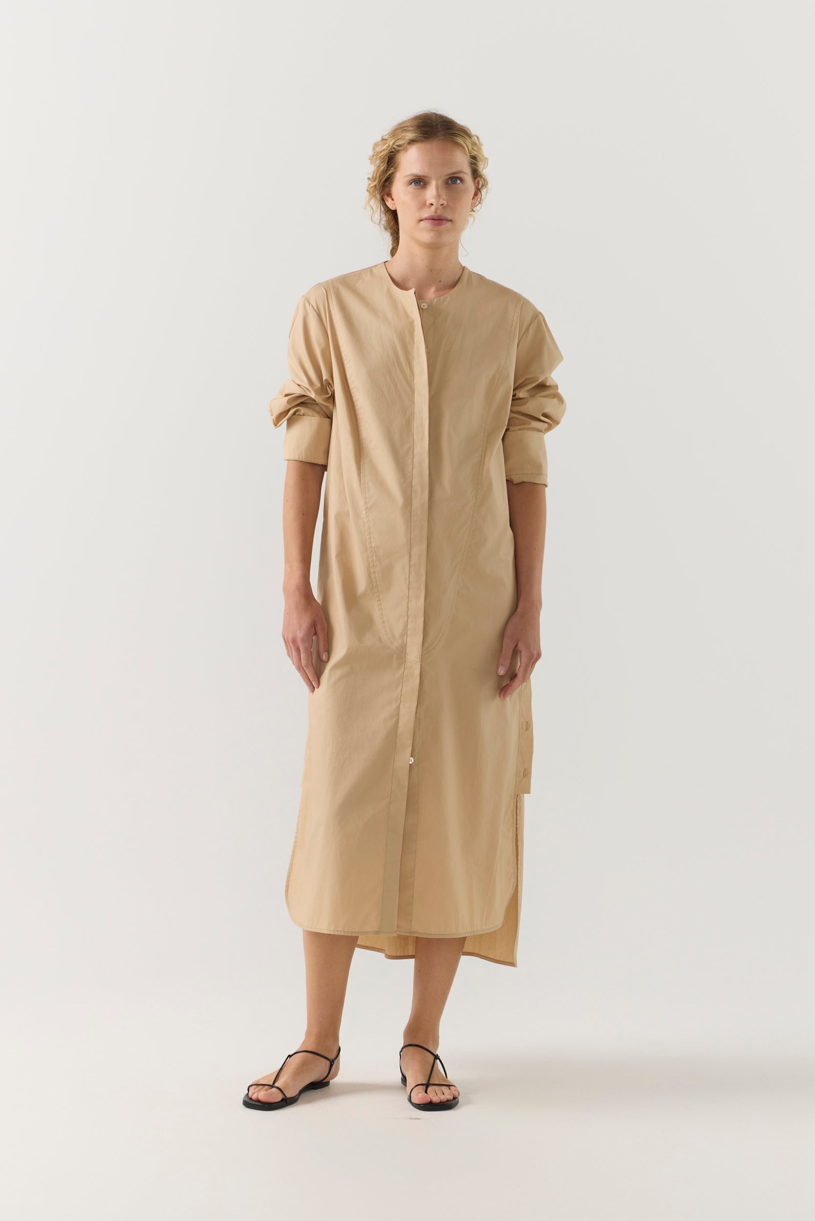 celine beige dress Beige lace dress