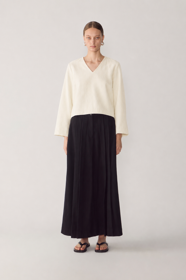 Avery Top | Ivory Wool Blend