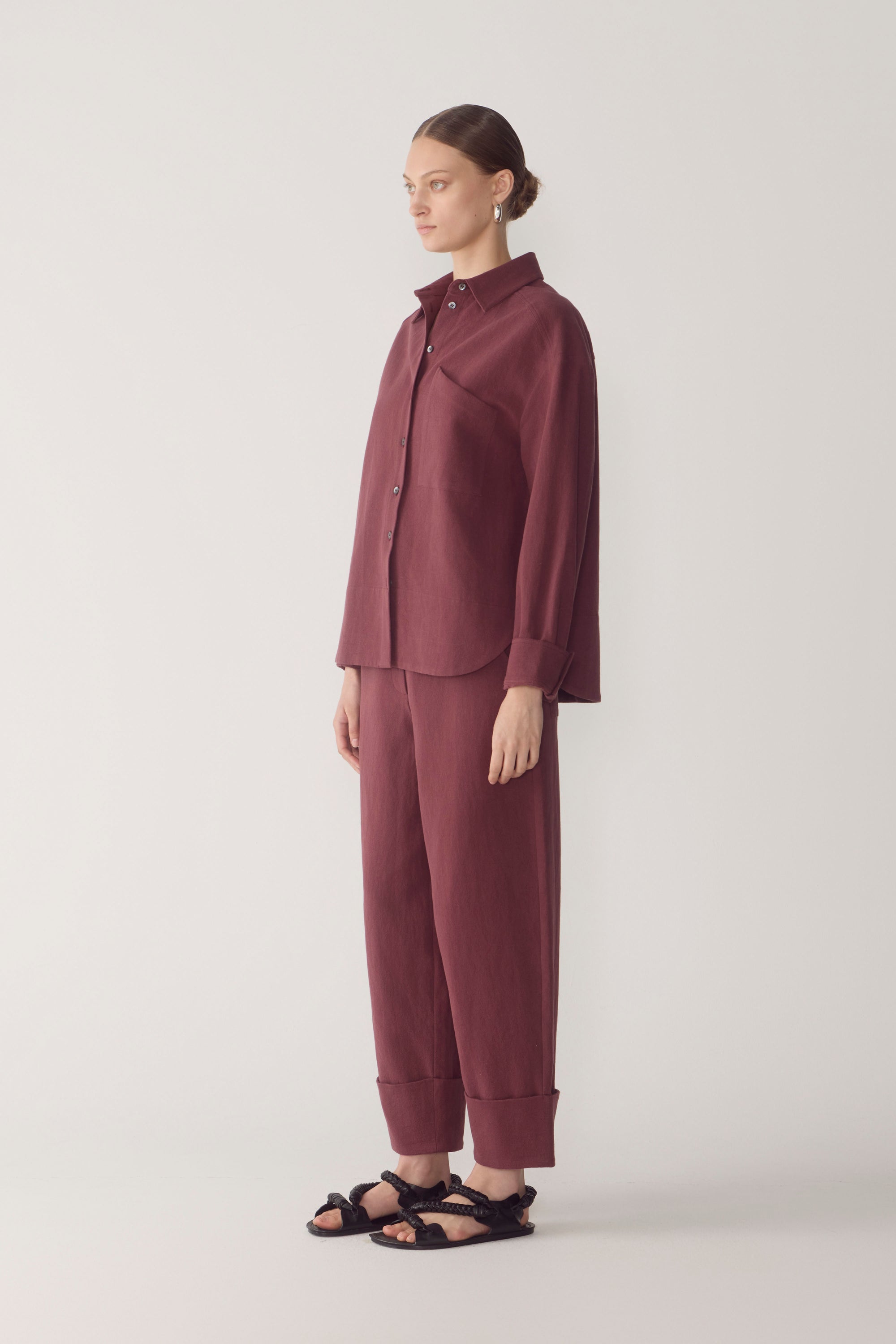 Andrea Shirt | Mulberry Cotton Linen