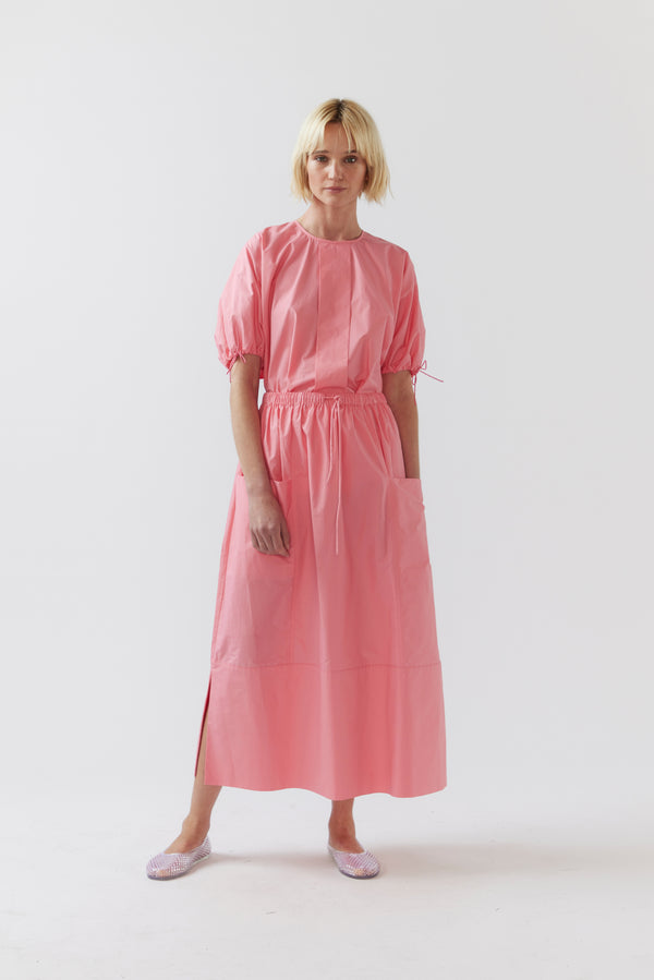 Ulla Skirt | Strawberry Pink Poplin