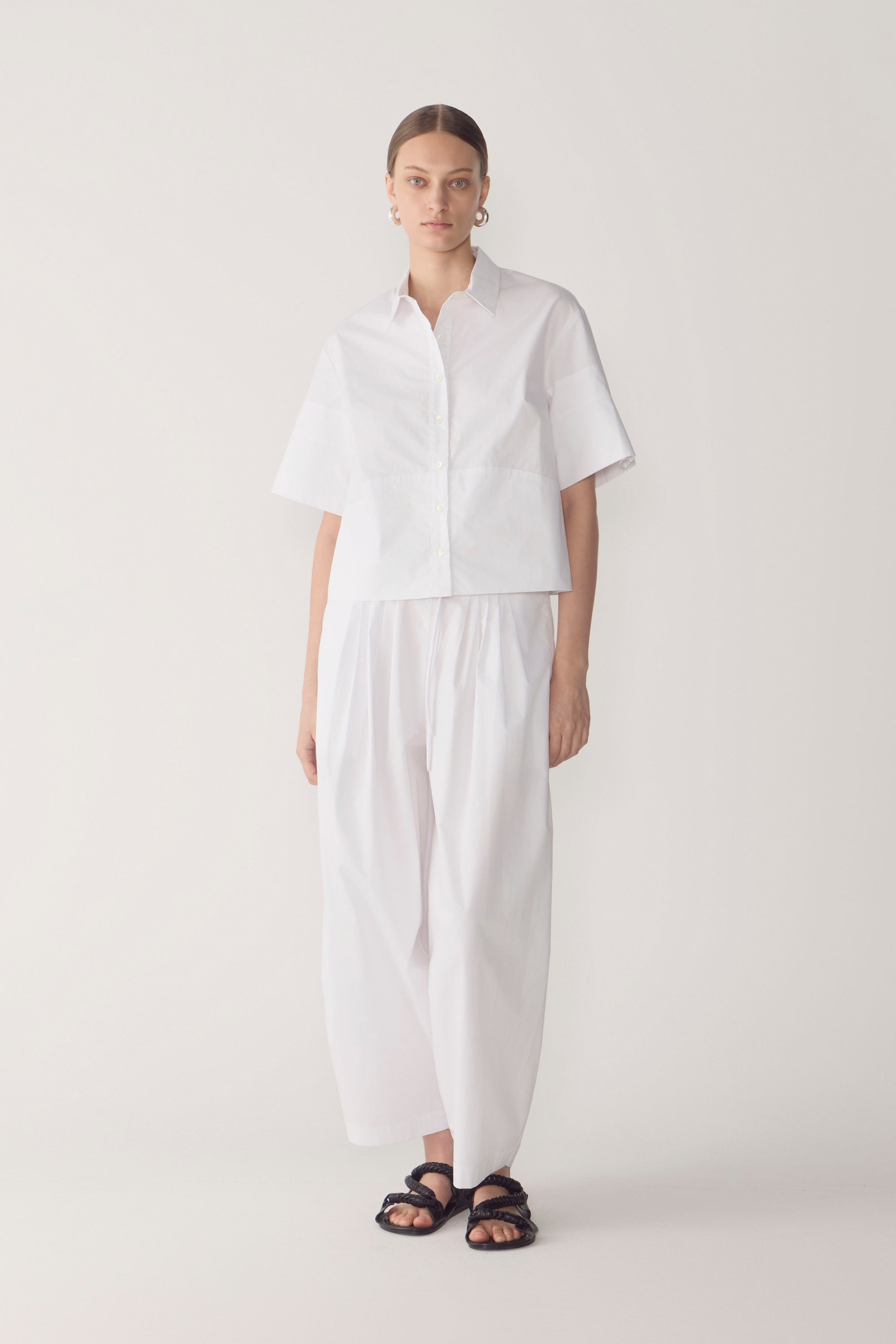 Zalia Shirt | White Poplin