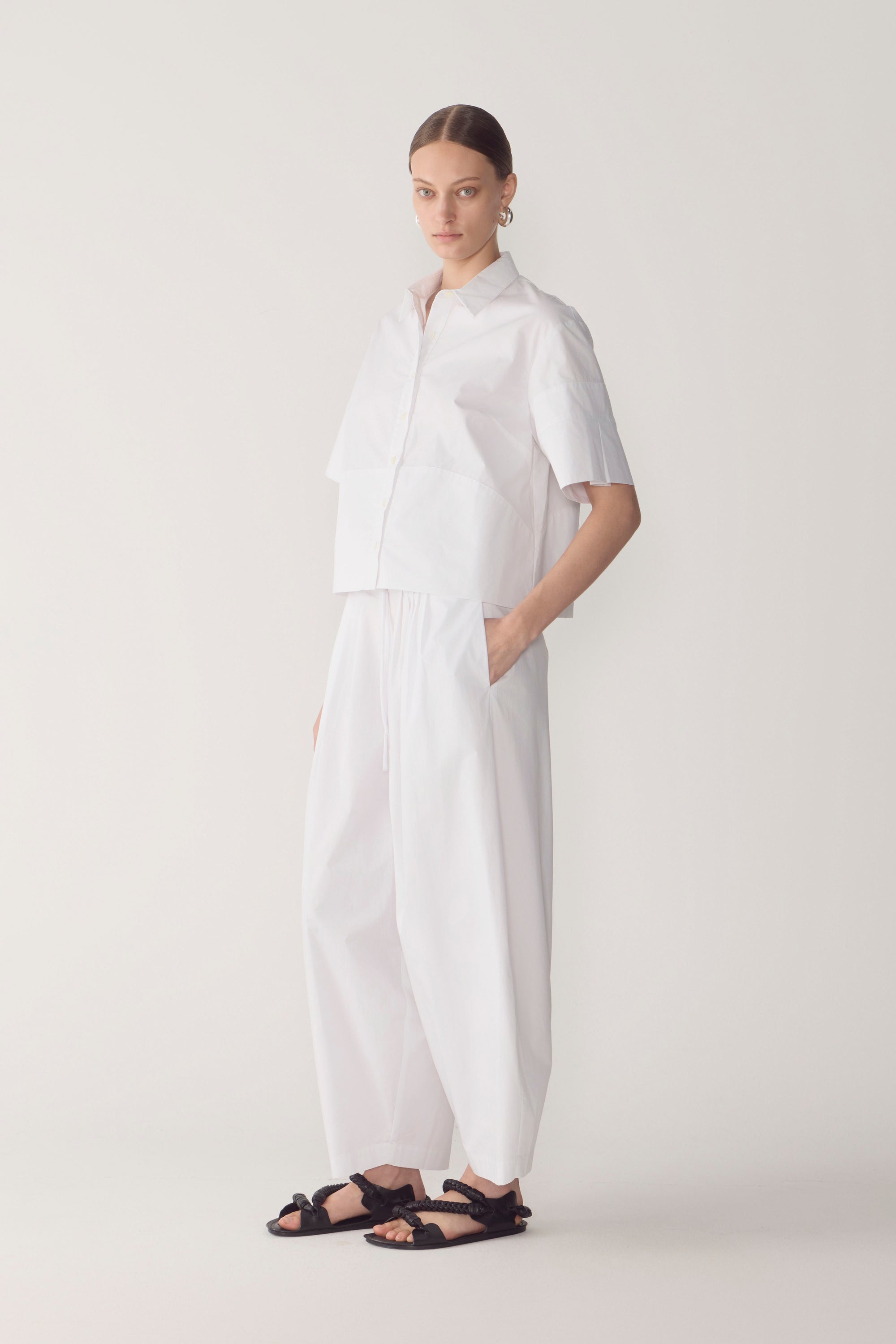 Zalia Shirt | White Poplin