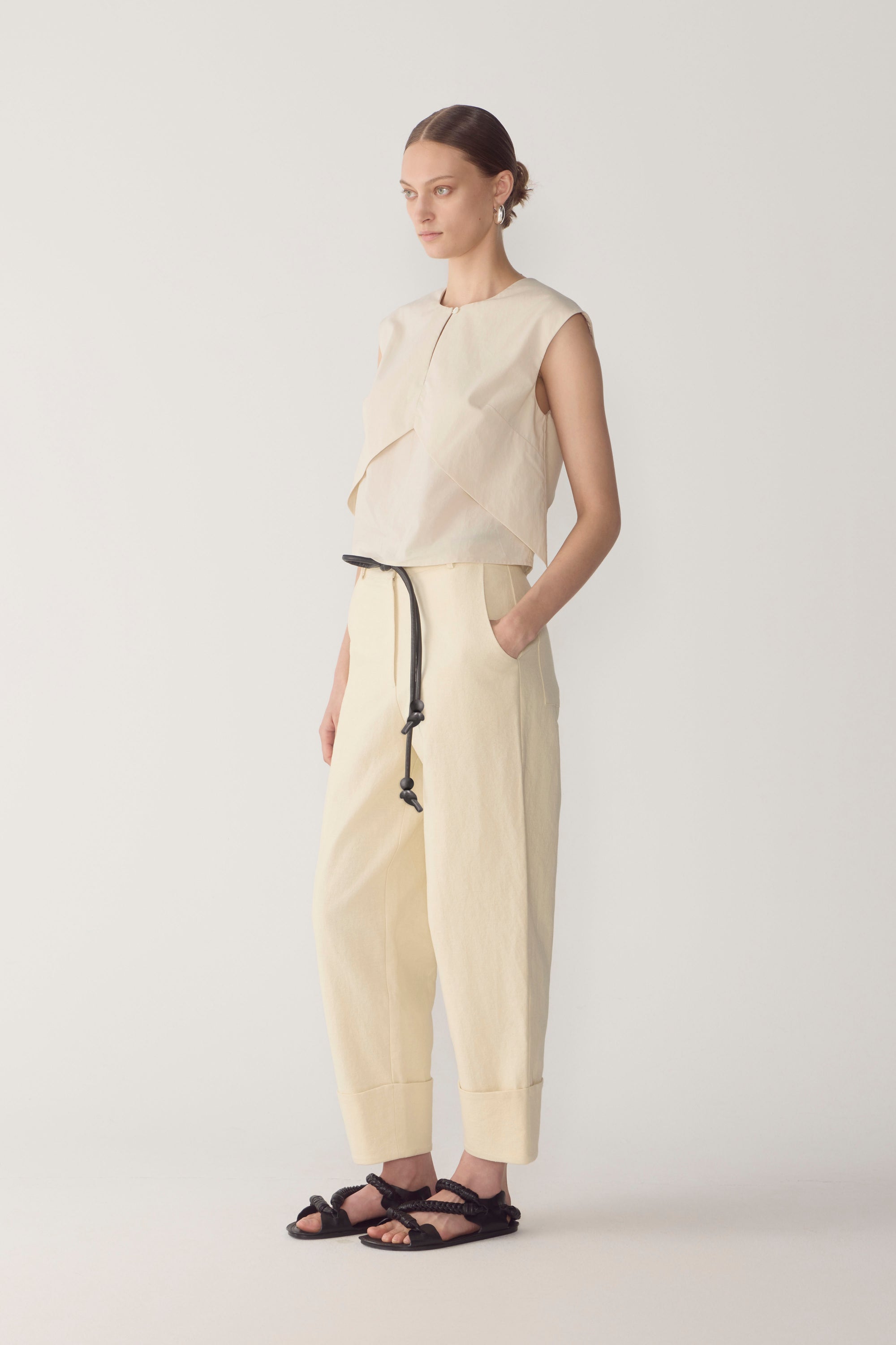 Dakota Top | Oyster Summer Cotton