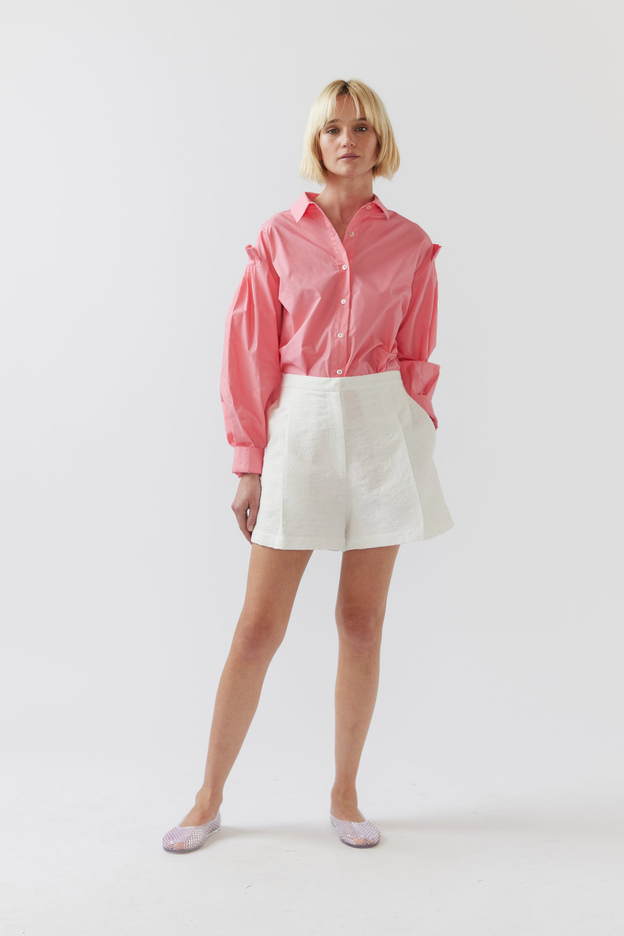 Eddie Shirt | Strawberry Pink Poplin