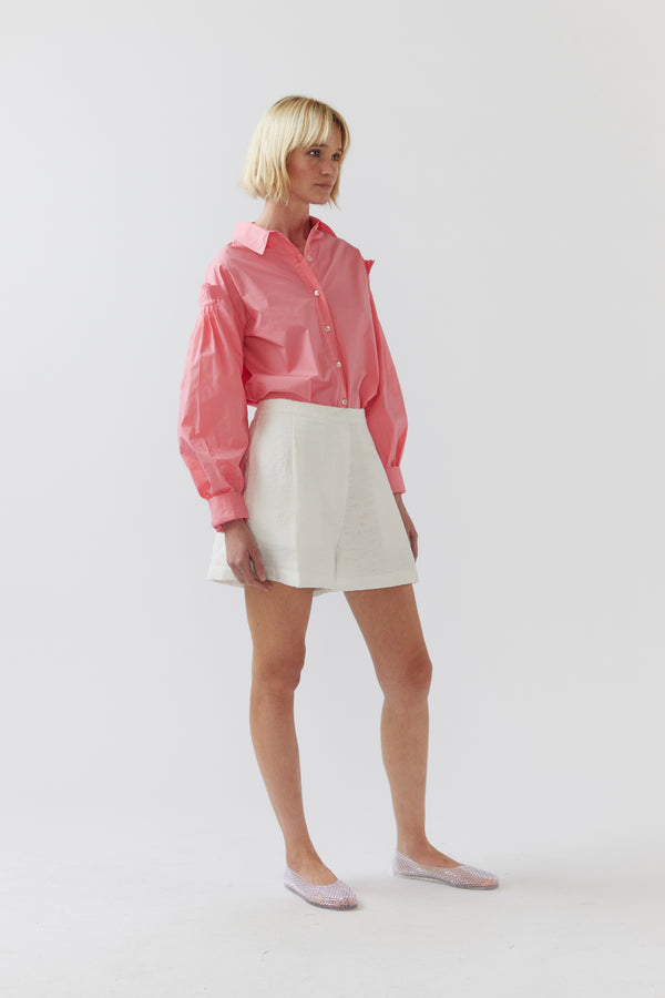 Eddie Shirt | Strawberry Pink Poplin