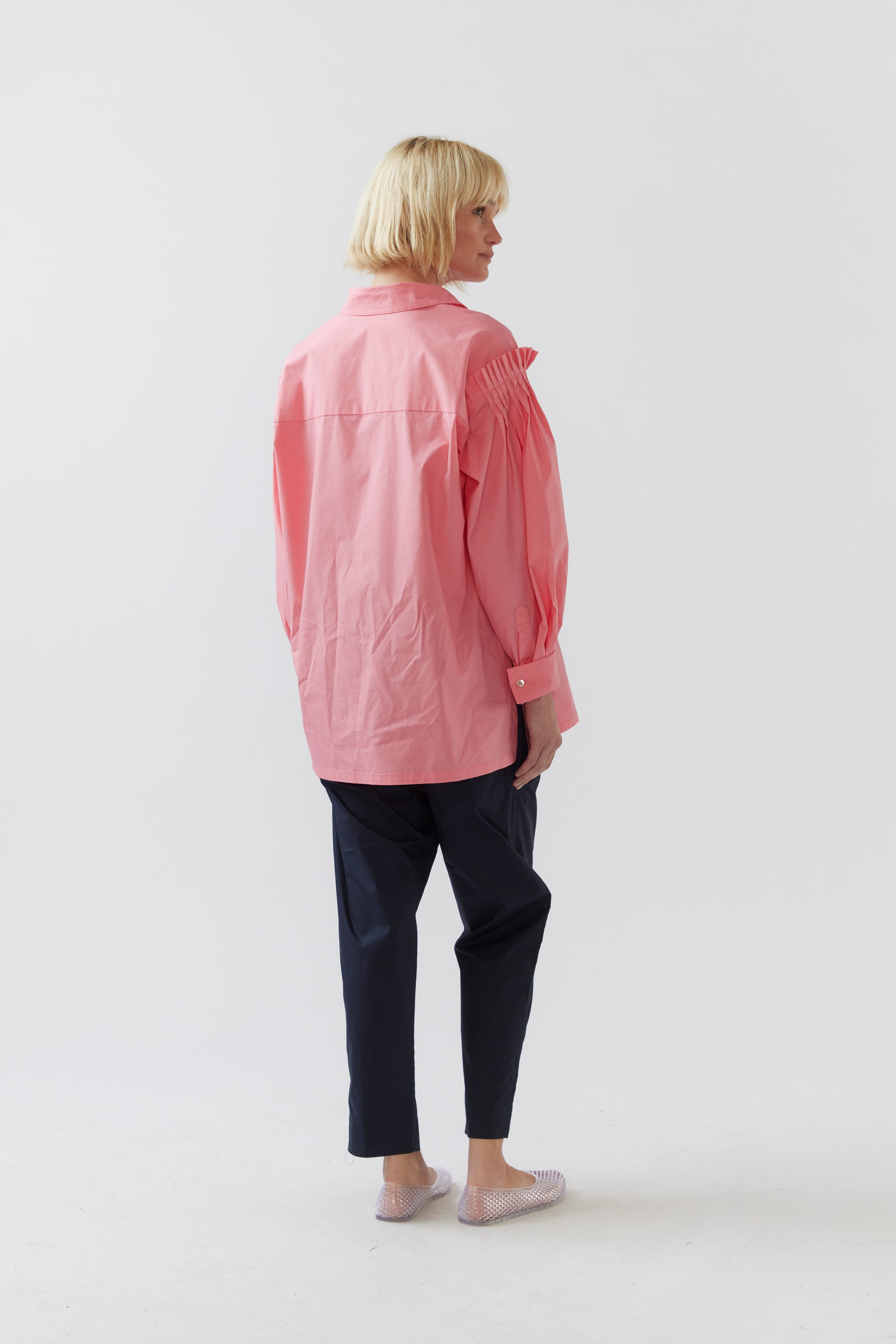 Eddie Shirt | Strawberry Pink Poplin