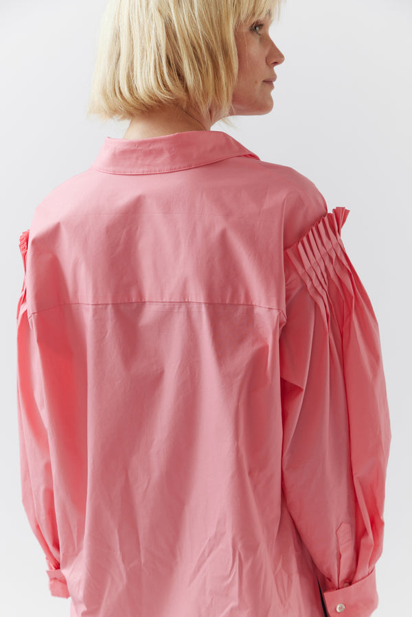 Eddie Shirt | Strawberry Pink Poplin