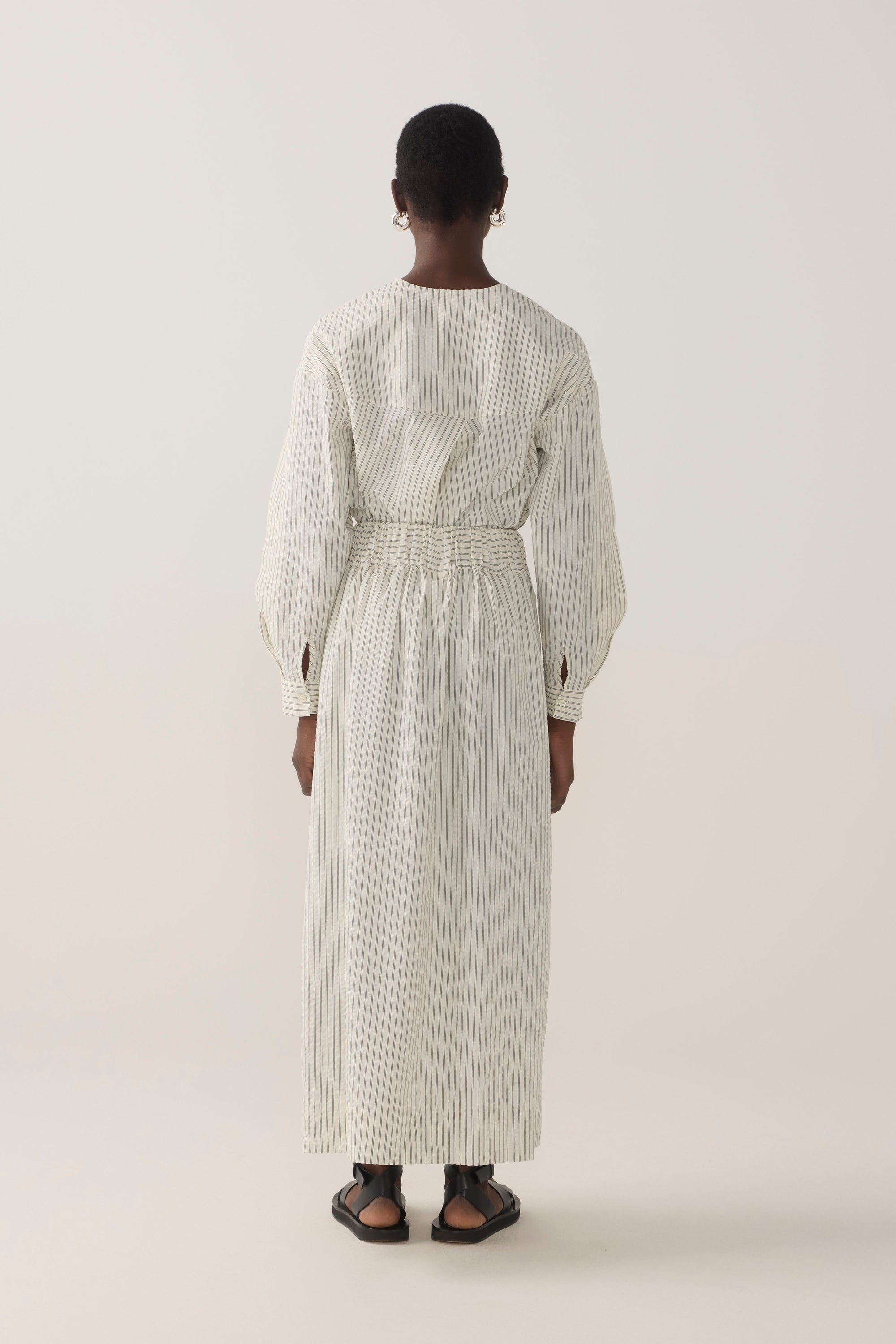 Brooke Skirt | Basil Stripe Seersucker