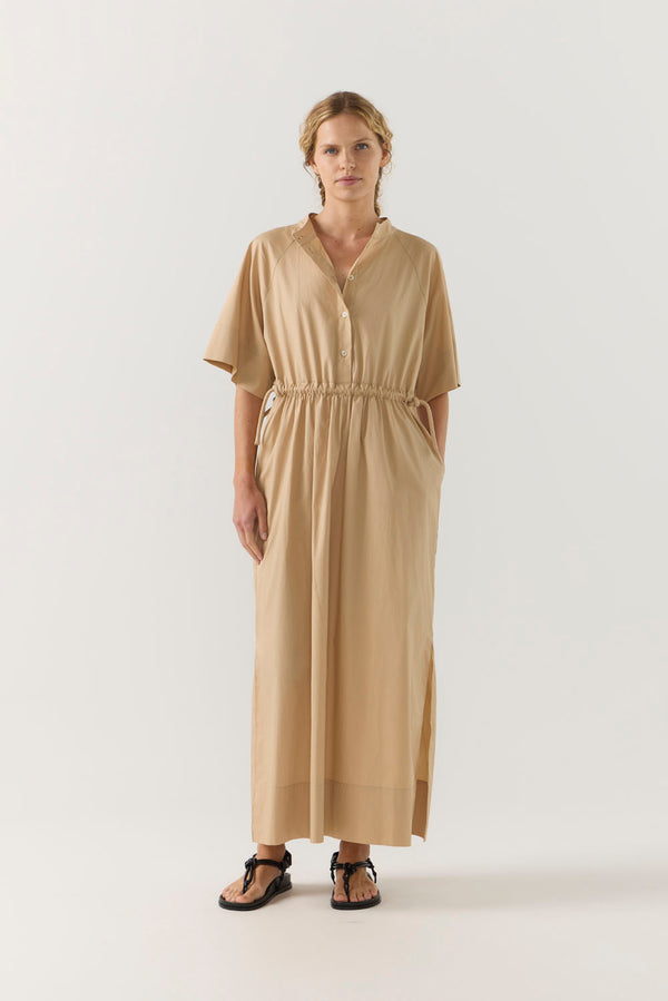 Eliza Dress | Sand Poplin