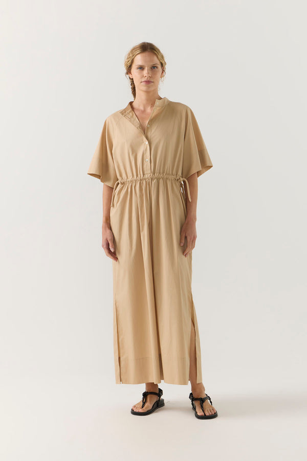 Eliza Dress | Sand Poplin
