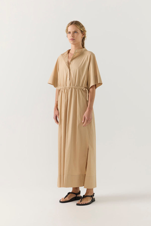 Eliza Dress | Sand Poplin