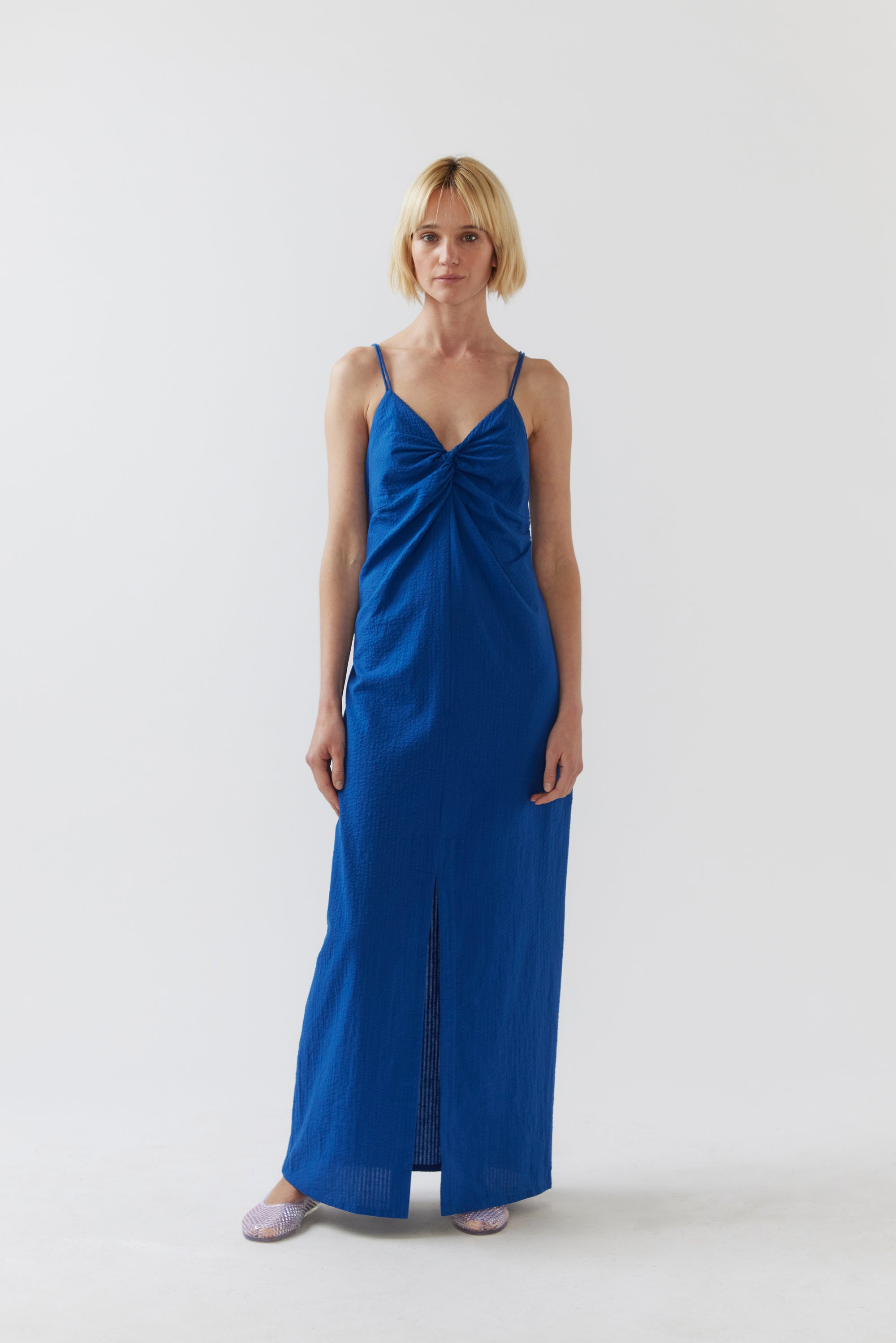 Elsie Dress | Matisse Blue Seersucker