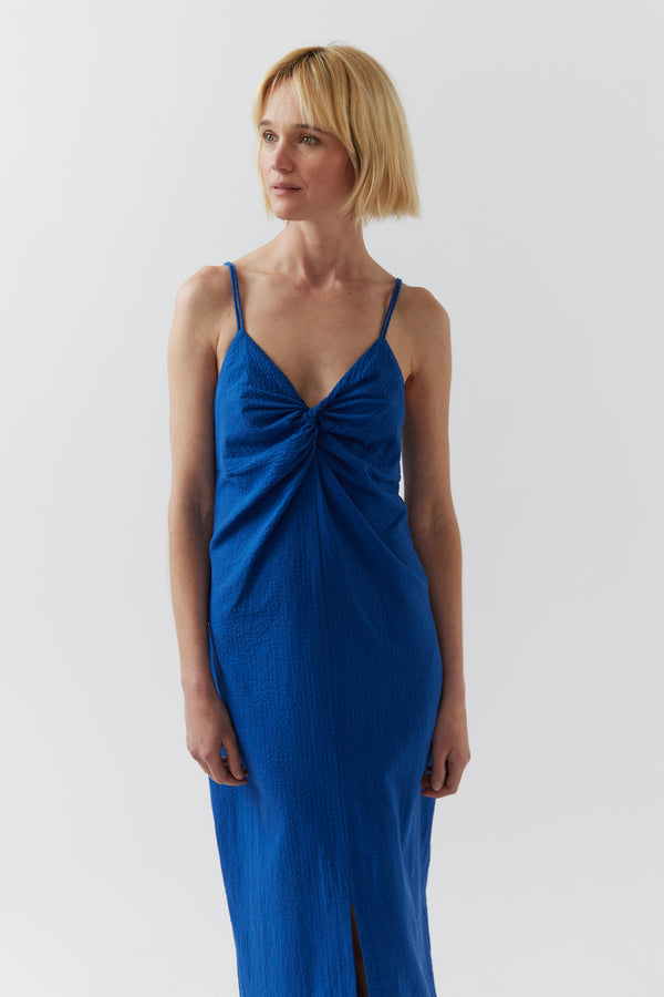 Elsie Dress | Matisse Blue Seersucker