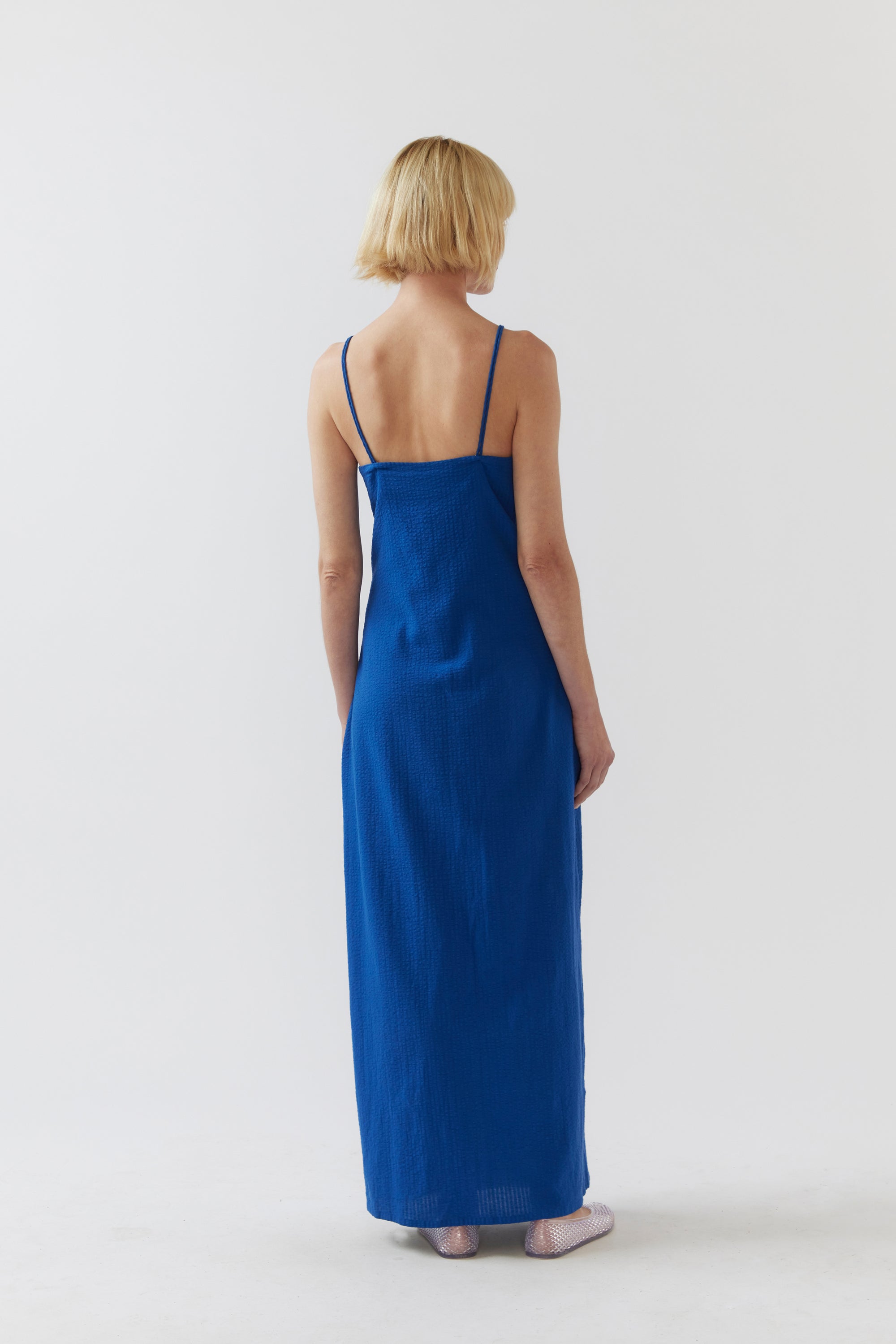 Elsie Dress | Matisse Blue Seersucker