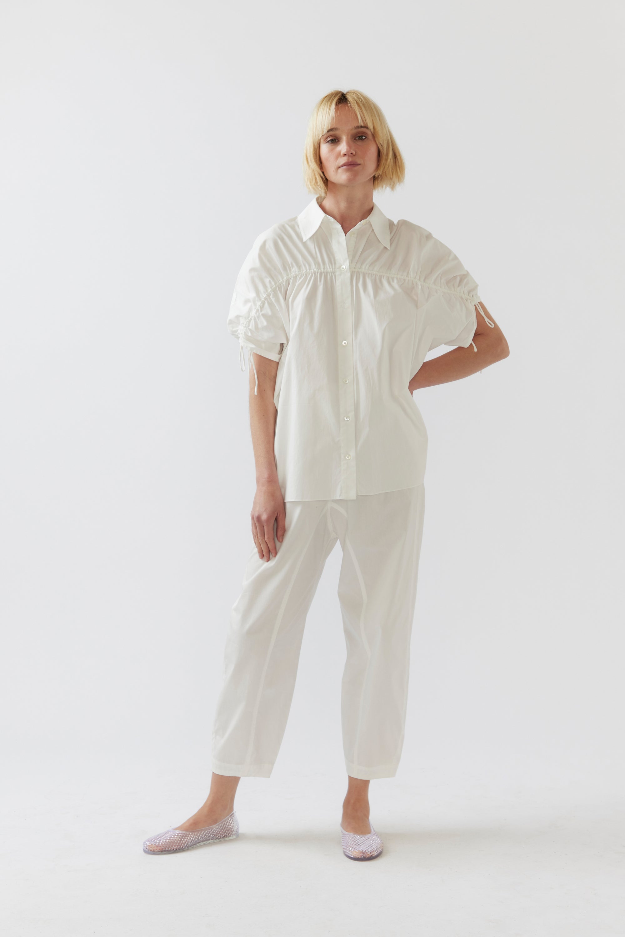 Jolie Pant | White Poplin