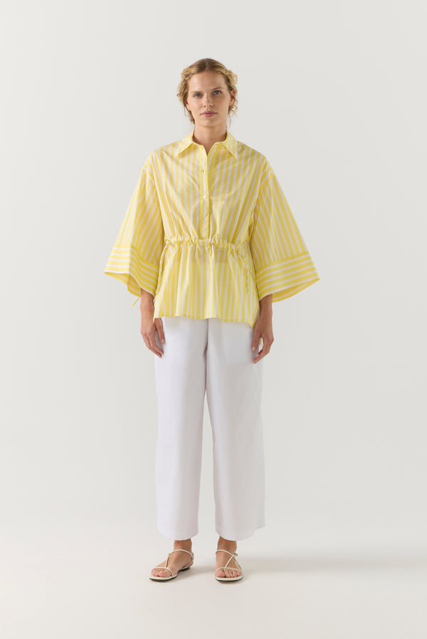 Sabine Pant | White Poplin