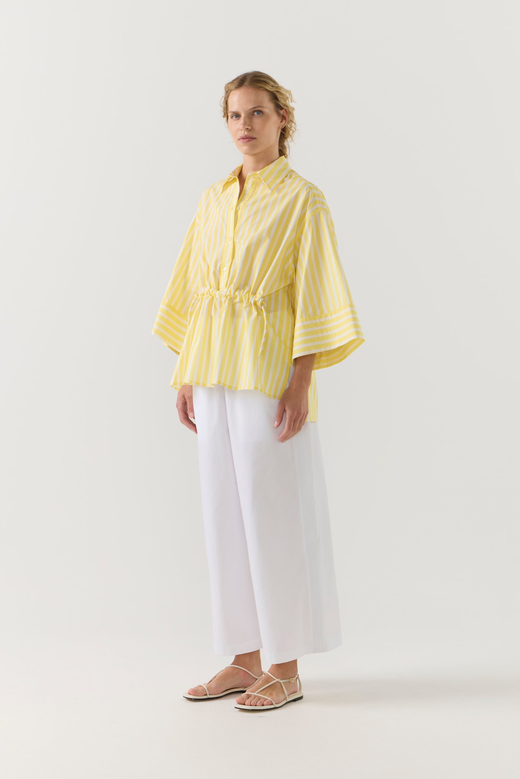 Sabine Pant | White Poplin