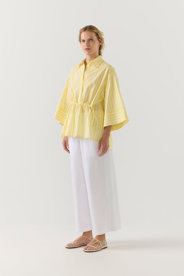Sabine Pant | White Poplin