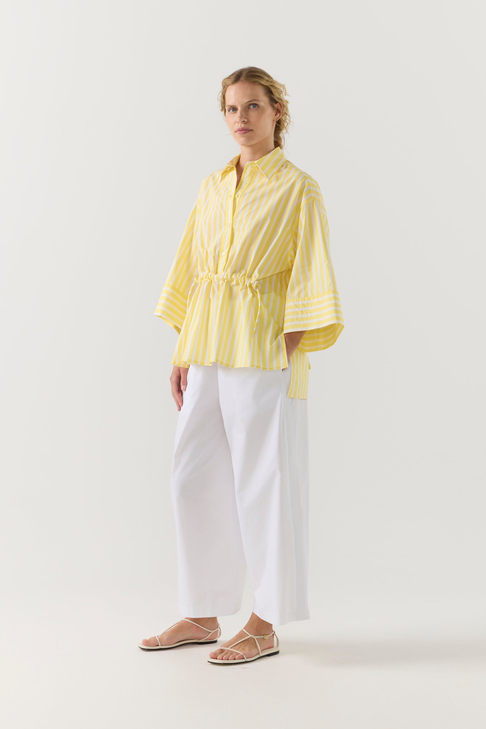 Sabine Pant | White Poplin