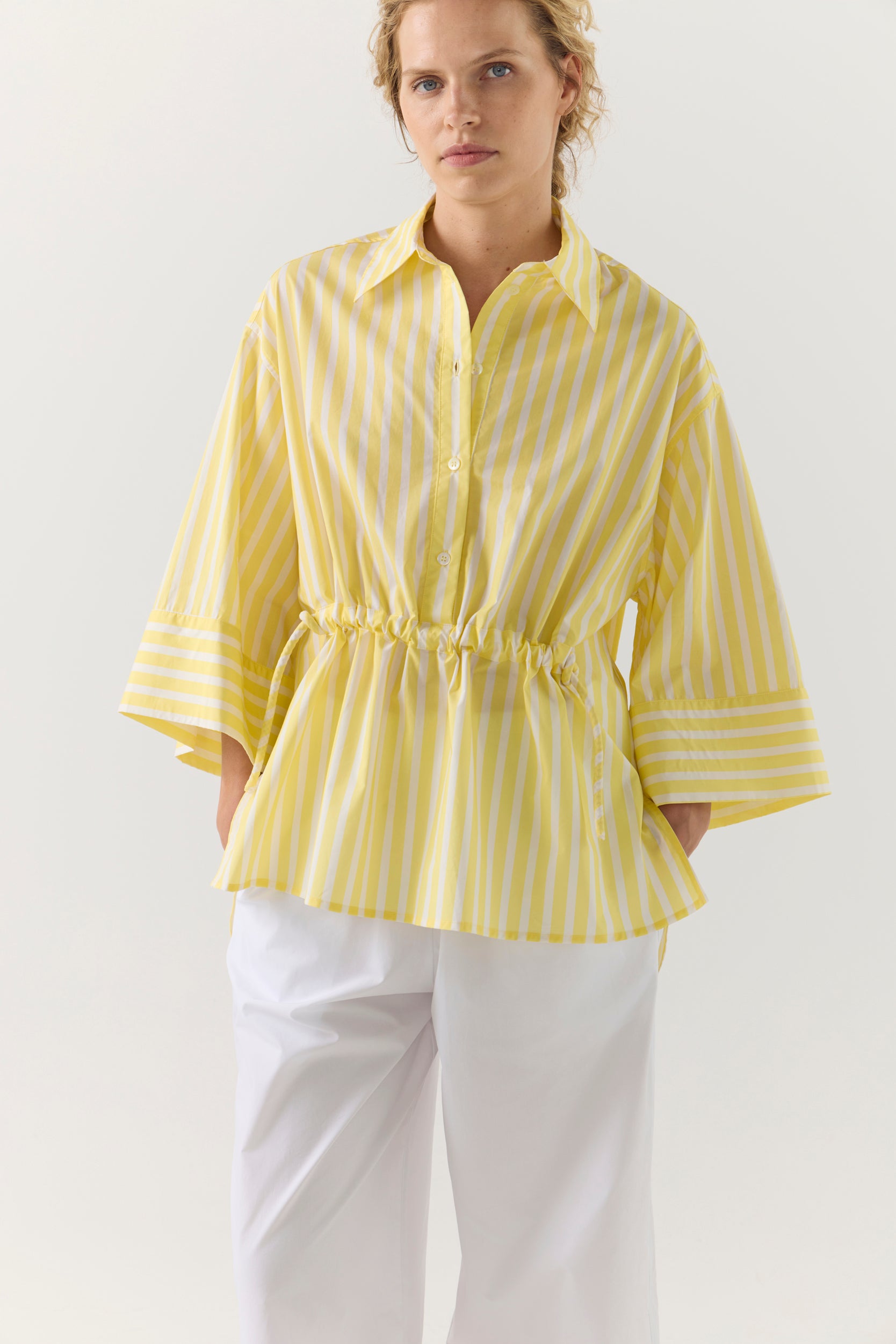 Sabine Pant | White Poplin
