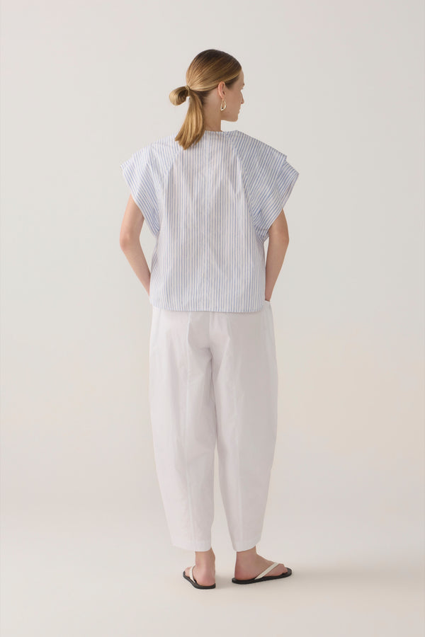 Eleanor Pant | White Poplin