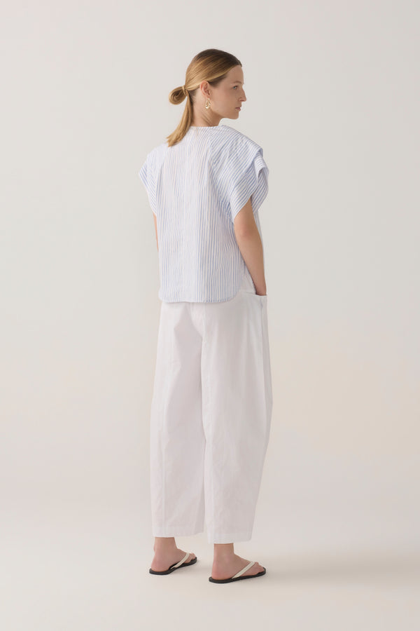 Eleanor Pant | White Poplin