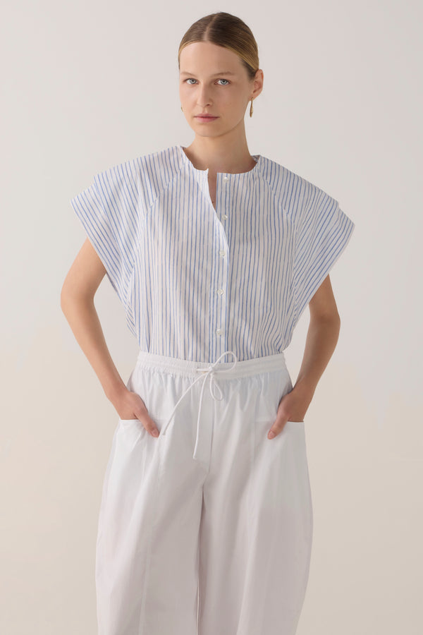 Eleanor Pant | White Poplin
