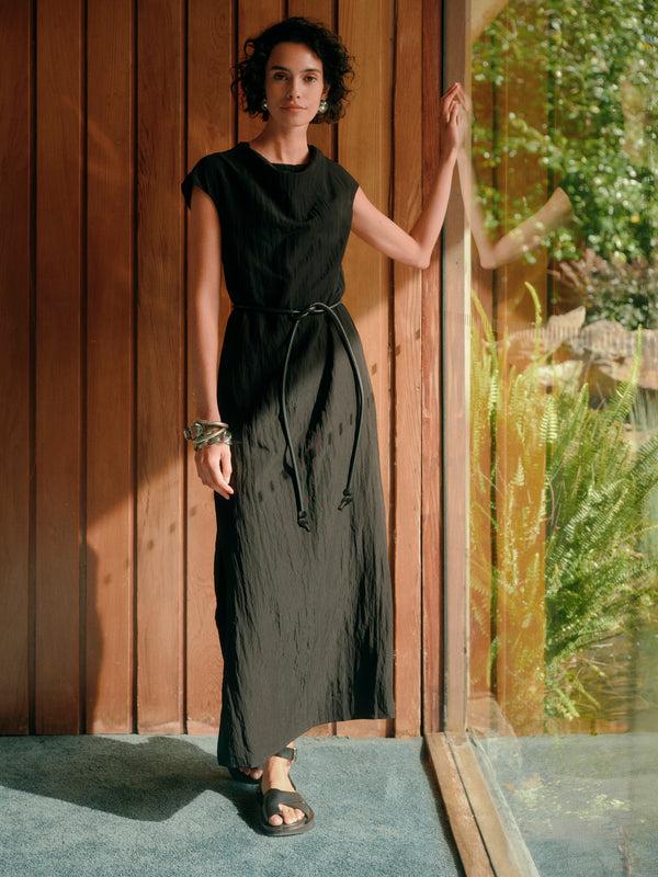 Asena Belt | Black Leather
