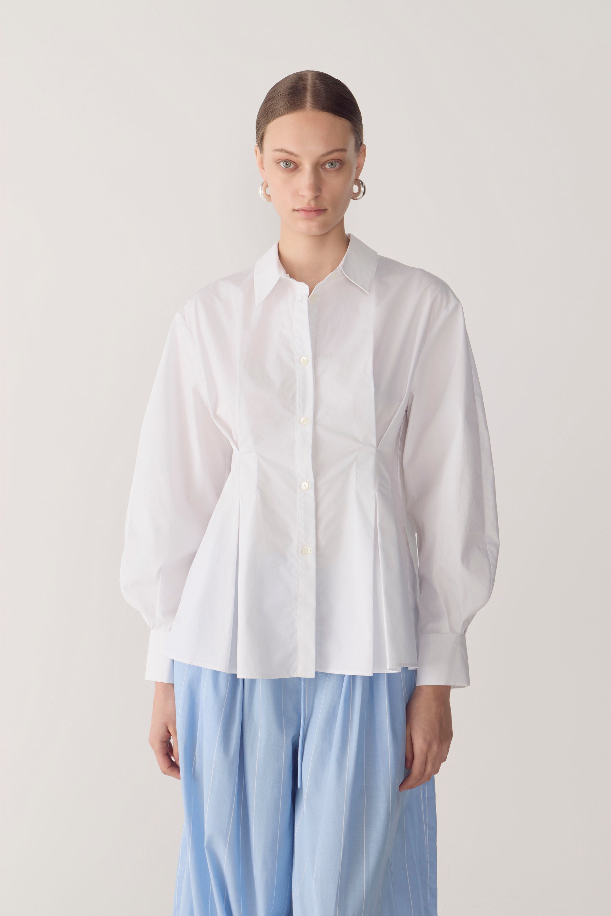 Finley Shirt | White Poplin