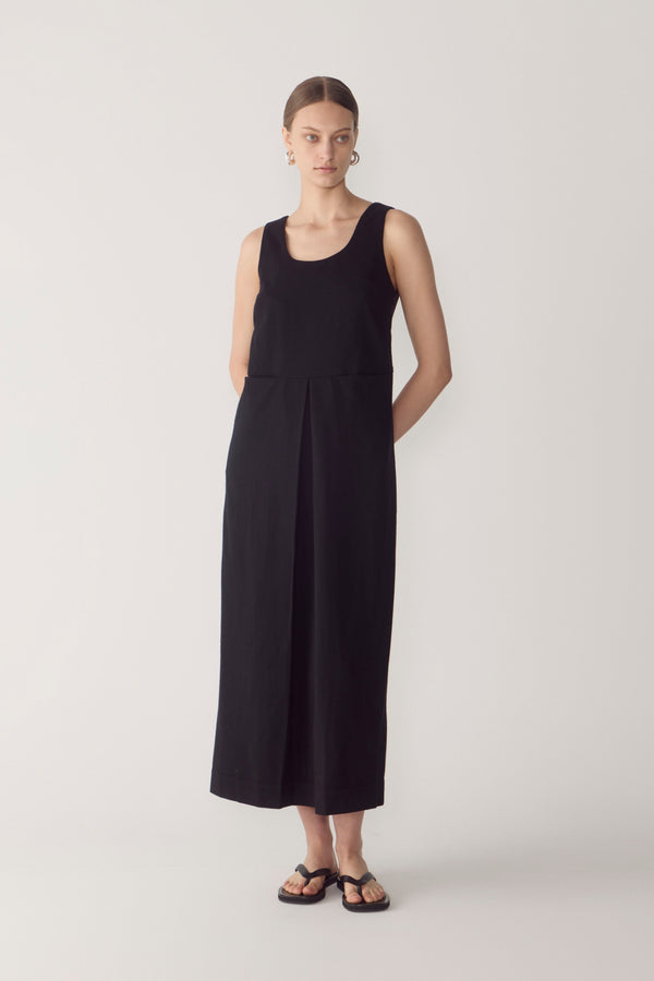 Floss Dress | Black Wool Blend