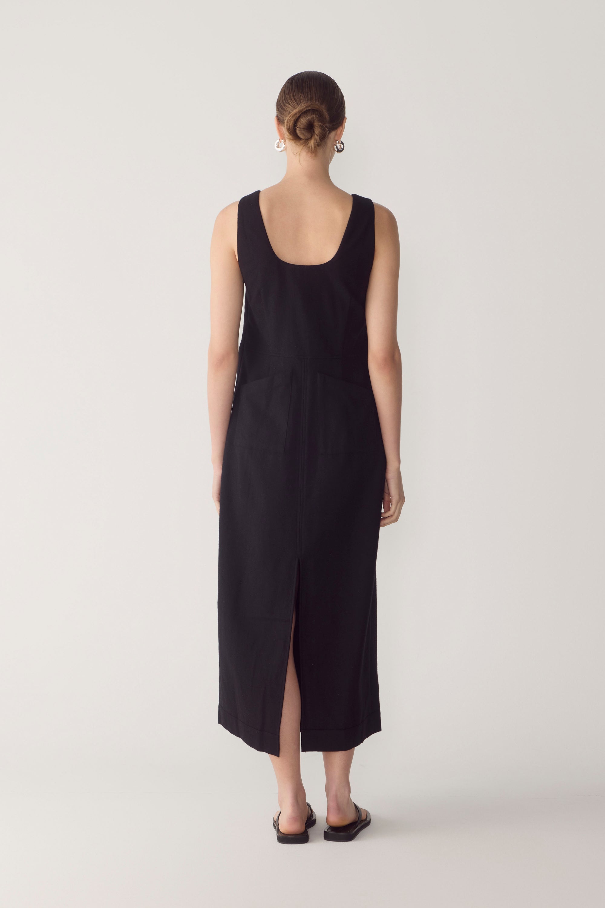 Floss Dress | Black Wool Blend