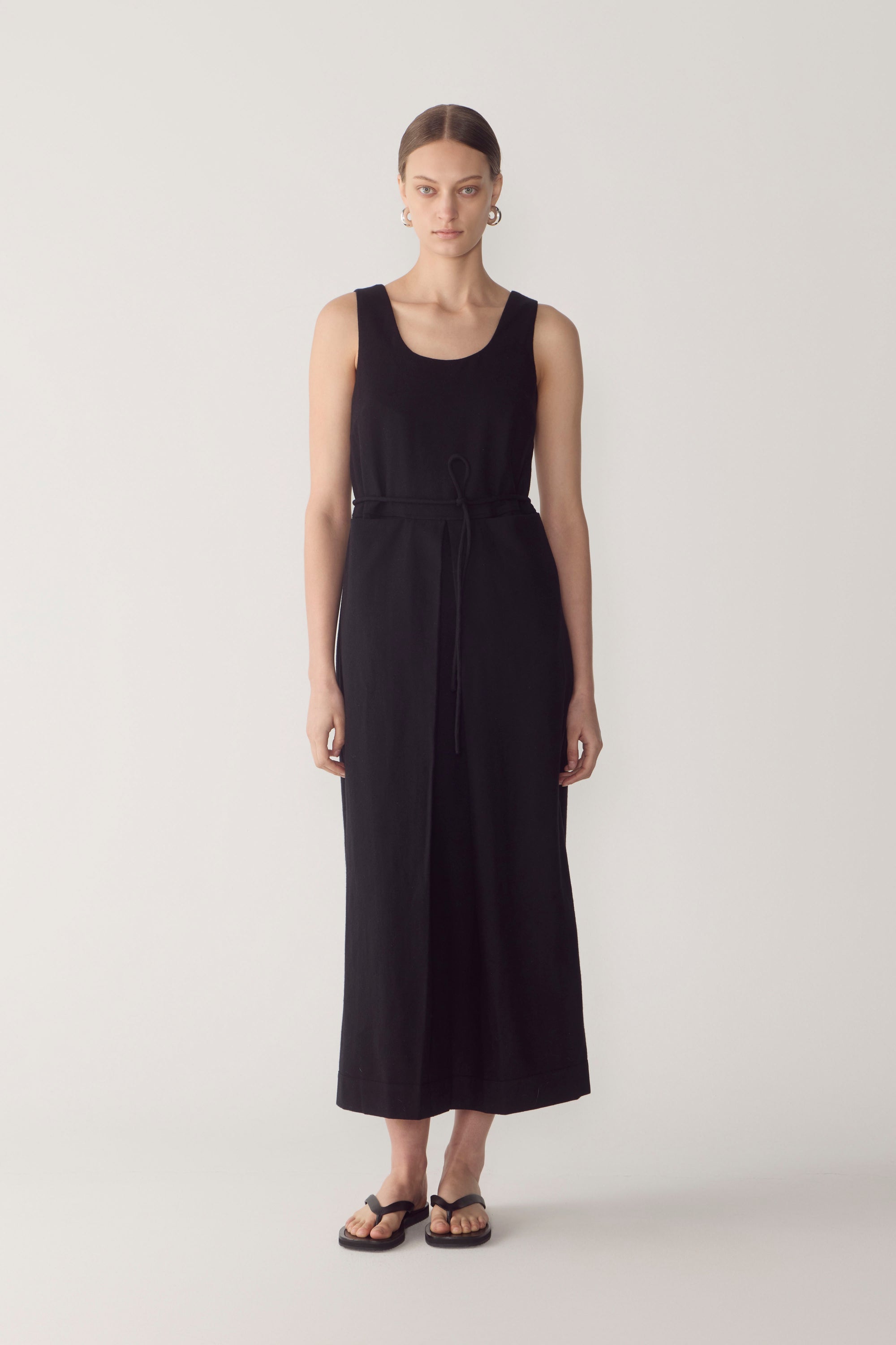 Floss Dress | Black Wool Blend