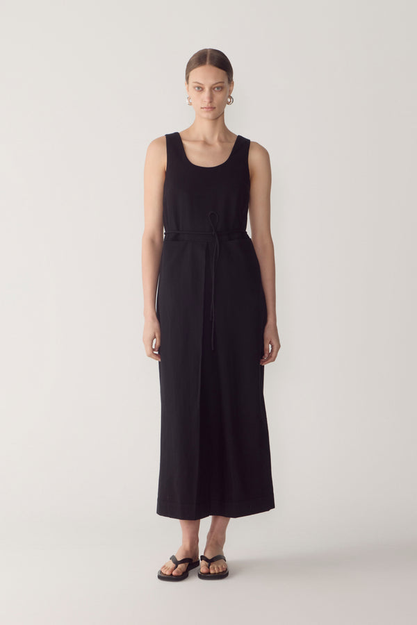 Floss Dress | Black Wool Blend