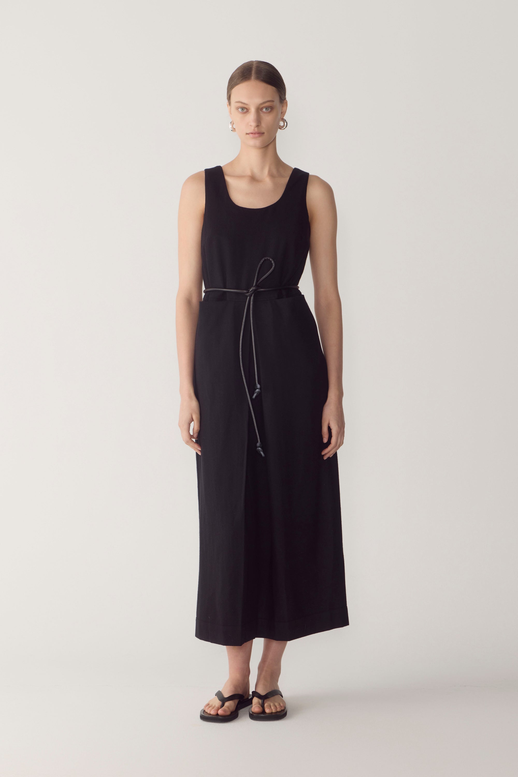 Floss Dress | Black Wool Blend