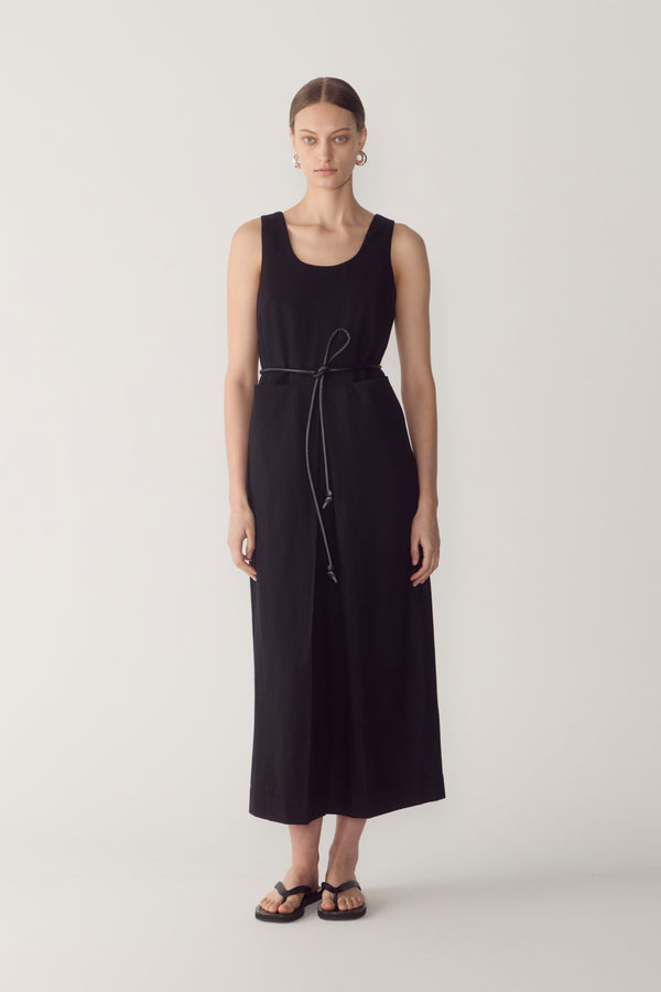 Floss Dress | Black Wool Blend