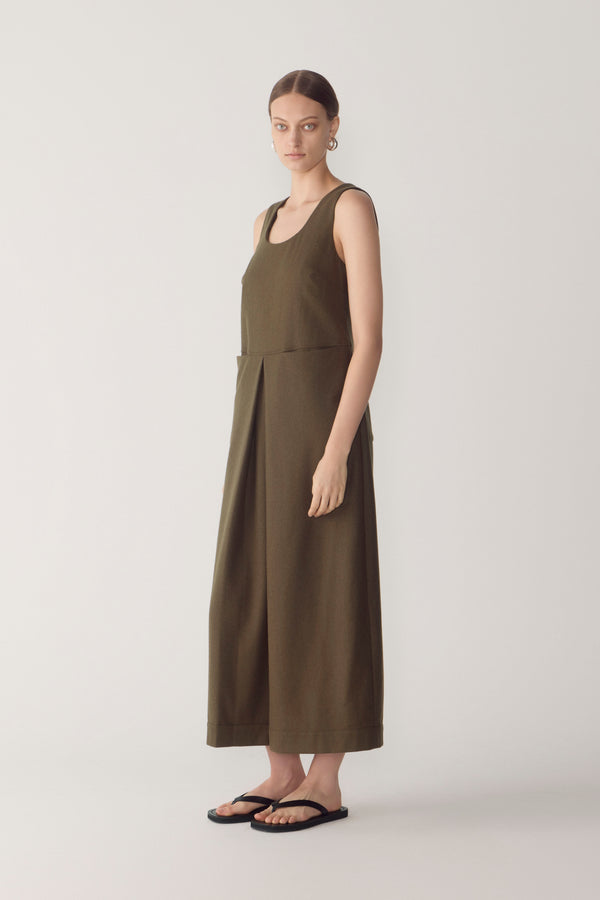 Floss Dress | Carob Wool Blend
