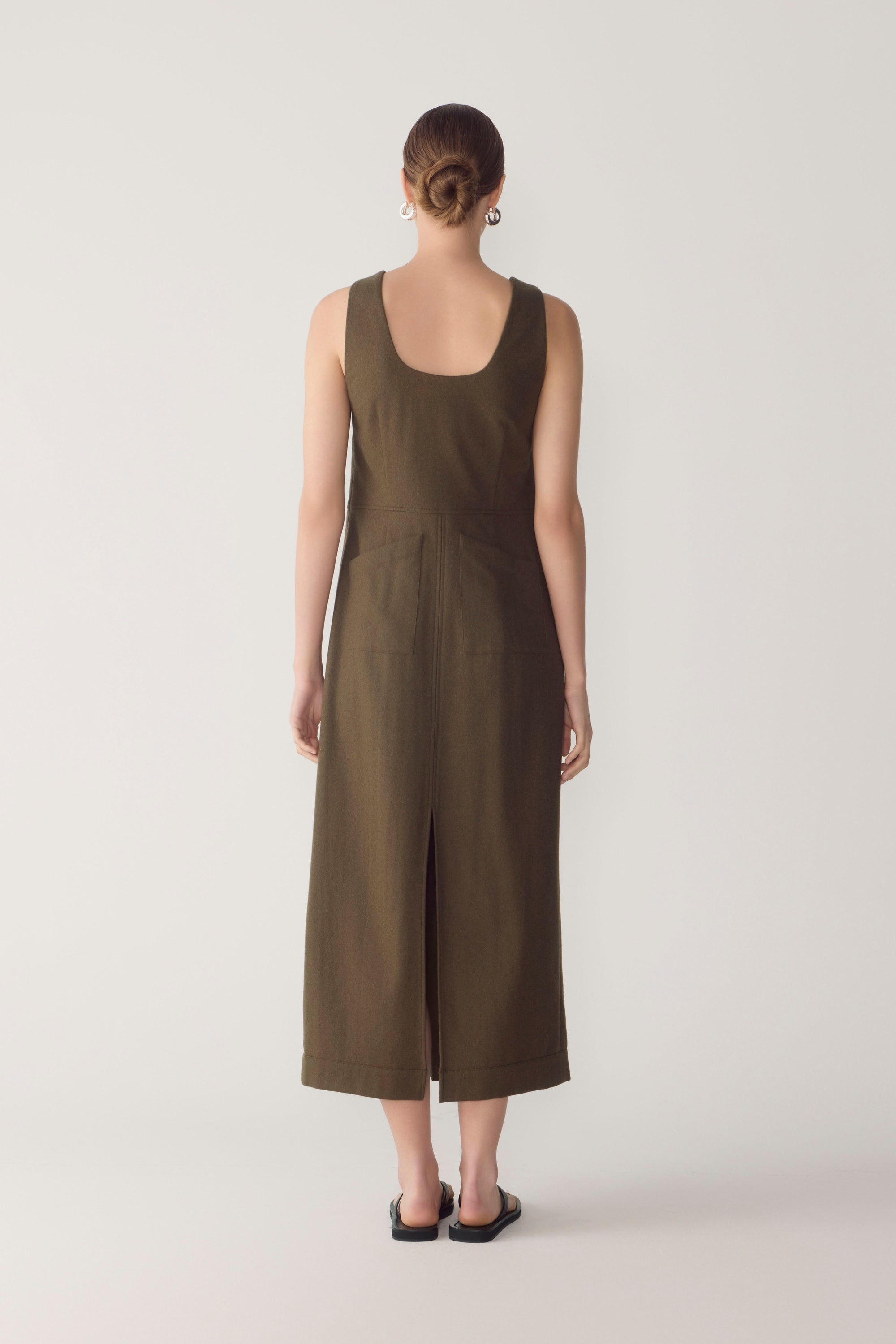Floss Dress | Carob Wool Blend