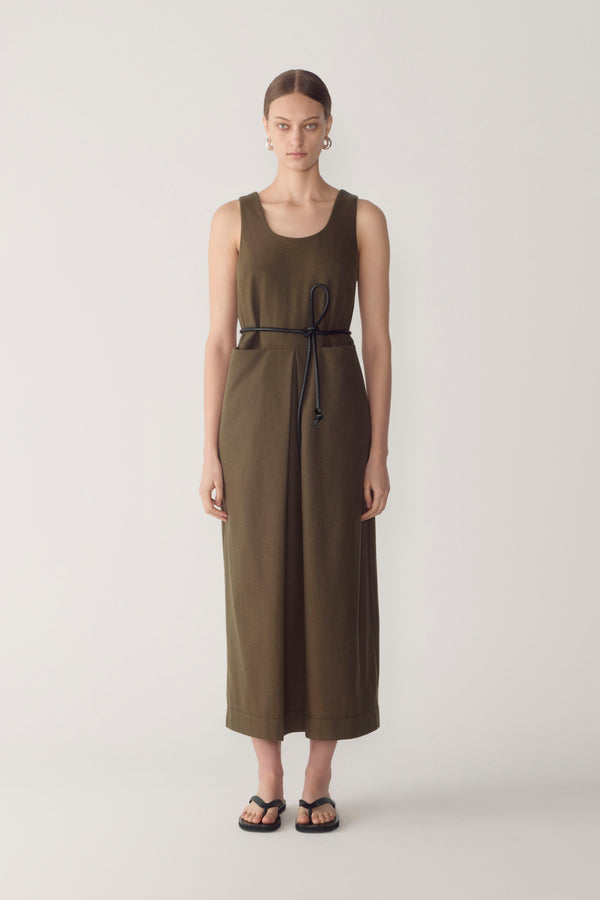 Floss Dress | Carob Wool Blend